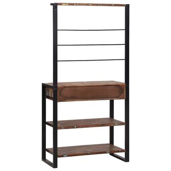 Keukenrek Multikleur en Zwart 80 x 40 x 160 cm 7