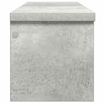 Keukenrekken stapelbaar 2 st 60x15x16 cm betongrijs 5