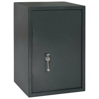 Kluis met slot Donkergrijs 35 x 31 x 50 cm Staal 2