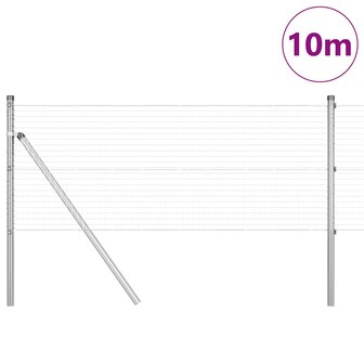 Afrasteringspaal Zilver 10 x 0,4 m (25 x 25 mm gaas) Staal 3