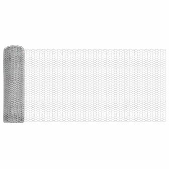 Afrasteringspaal Zilver 10 x 0,5 m (25 mm gaas) Staal 6
