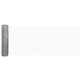Afrasteringspaal Zilver 10 x 0,6 m (50 mm gaas) Staal 6