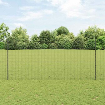 Afrasteringspaal 5 pcs Grijs 140 cm Staal 1
