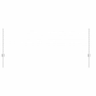 Afrasteringspaal 5 pcs Zilver 60 cm Staal 3