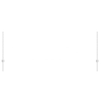 Afrasteringspaal 5 pcs Zilver 100 cm Staal 3