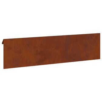 Slakkenhekje 4 pcs Roestig 100 x 3,5 x 25 cm Cortenstaal 7