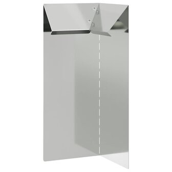 Slakkenhekje 4 pcs Zilver 10 x 10 x 25 cm Gegalvaniseerd staal 4