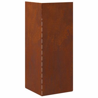 Slakkenhekje Roestig 10 x 10 x 25 cm Cortenstaal 6