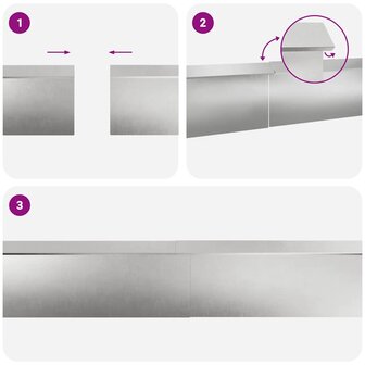 Slakkenhekken 8 pcs Zilver Roestvrij staal 9