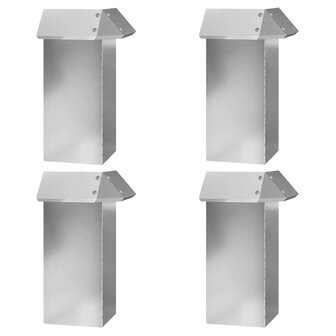Slakkenhekken 8 pcs Zilver Gegalvaniseerd staal 5