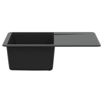 Spoelbak Zwart 670 x 460 mm Graniet 3