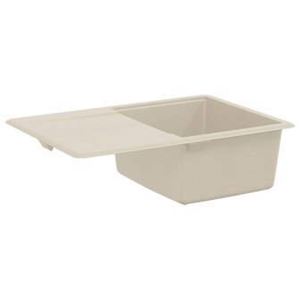 Spoelbak Beige 670 x 460 mm 80% Kwarts en 20% Hars 5