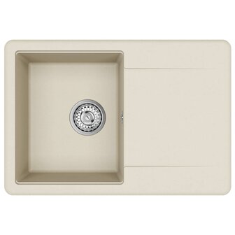 Spoelbak Beige 670 x 460 mm 80% Kwarts en 20% Hars 6