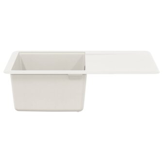 Spoelbak Wit 670 x 460 mm 80% Kwarts en 20% Hars 3