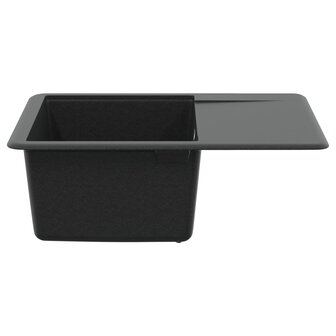 Spoelbak Zwart 560 x 460 mm 80% Kwarts en 20% Hars 3