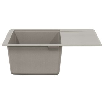 Spoelbak Grijs 560 x 460 mm 80% Kwarts en 20% Hars 3