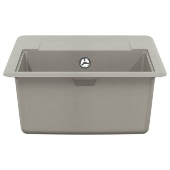 Spoelbak Grijs 560 x 460 mm 80% Kwarts en 20% Hars 4