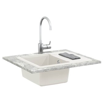 Spoelbak Wit 560 x 460 mm 80% Kwarts en 20% Hars 2