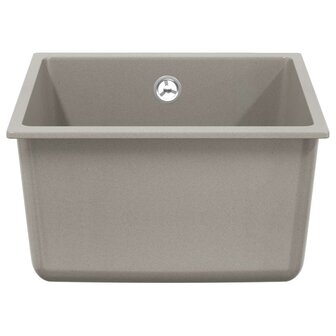 Spoelbak Grijs 370 x 460 mm 80% Kwarts en 20% Hars 3