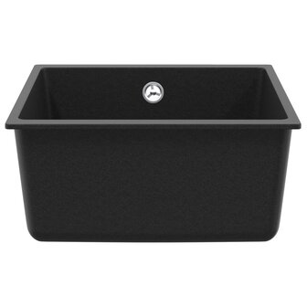 Spoelbak Zwart 430 x 460 mm 80% Kwarts en 20% Hars 3