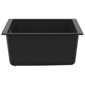 Spoelbak Zwart 430 x 460 mm 80% Kwarts en 20% Hars 4