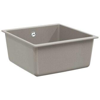 Spoelbak Grijs 430 x 460 mm 80% Kwarts en 20% Hars 1