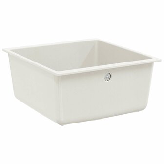 Spoelbak Wit 430 x 460 mm 80% Kwarts en 20% Hars 5