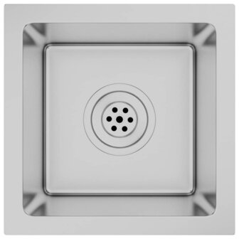 Spoelbak handgemaakt roestvrij staal 2