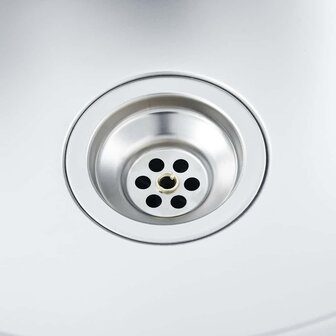 Spoelbak handgemaakt roestvrij staal 6