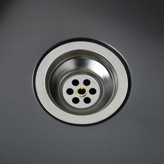 Spoelbak handgemaakt roestvrij staal zwart 9