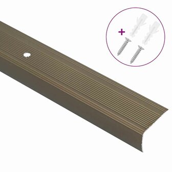 Trapprofielen 30 pcs Bruin 67 x 3.5 x 3 cm Aluminium 3