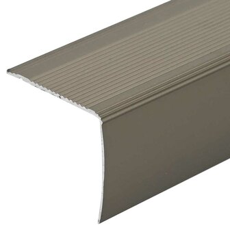 Trapprofielen 10 pcs champagne 67 x 3.5 x 3 cm Aluminium 6