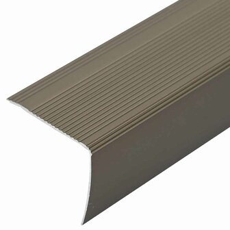 Trapprofielen 10 pcs champagne 67 x 3.5 x 3 cm Aluminium 6