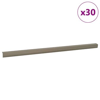 Trapprofielen 30 pcs champagne 67 x 3.5 x 3 cm Aluminium 2