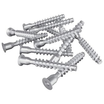 Confirmatschroeven 2500 pcs Zilver Metaal 2