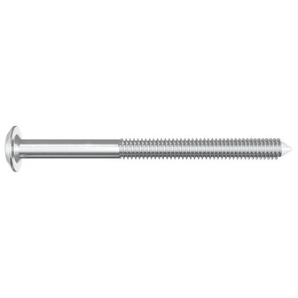 Meubelschroeven 2 pcs Zilver M6 x 70 mm Staal 4