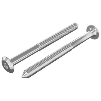 Meubelschroeven 2 pcs Zilver M6 x 85 mm Staal 2