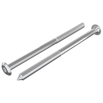 Meubelschroeven 2 pcs Zilver M6 x 100 mm Staal 2