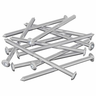 Meubelschroeven 12 pcs Zilver M6 x 100 mm Staal 2