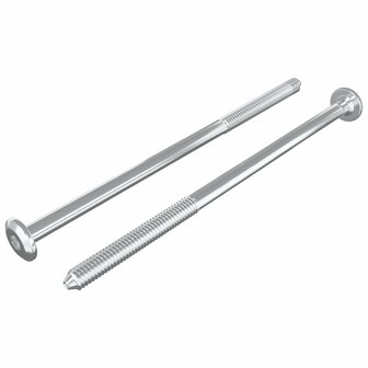 Meubelschroeven 2 pcs Zilver M6 x 120 mm Staal 2
