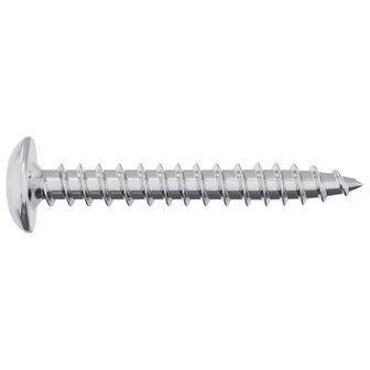 Houtschroeven 2 pcs Zilver M4 x 28 mm Staal 4
