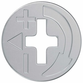 Cam Lock Moeren 2 pcs Zilver 15 x 11,5 mm Metaal 4
