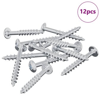 Bout 12 pcs Zilver 9,8 x 35 mm IJzer 2