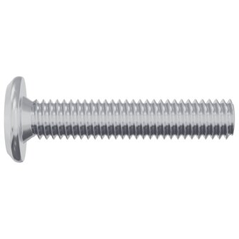Slotschroef Effen 12 pcs Zilver M6 x 30 mm Staal 4