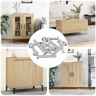 Slotschroef Effen 2514 pcs Zilver Staal 1