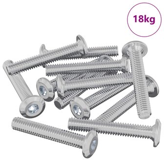 Vergrendelingsschroef 2514 pcs Zilver Staal 2