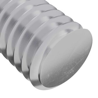 Bout 2 pcs Zilver 8 x 25 mm Staal 5