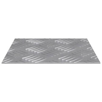 traptreden Vierkant 4 pcs Zilver 20 x 20 cm Aluminium 4