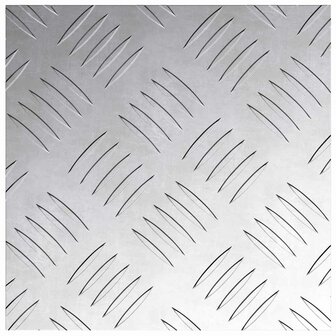 traptreden Vierkant 2 pcs Zilver 20 x 20 cm Aluminium 5
