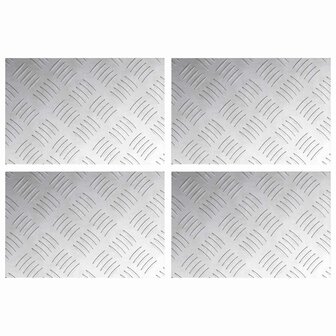 traptreden Rechthoekig 4 pcs Zilver 30 x 20 cm Aluminium 2